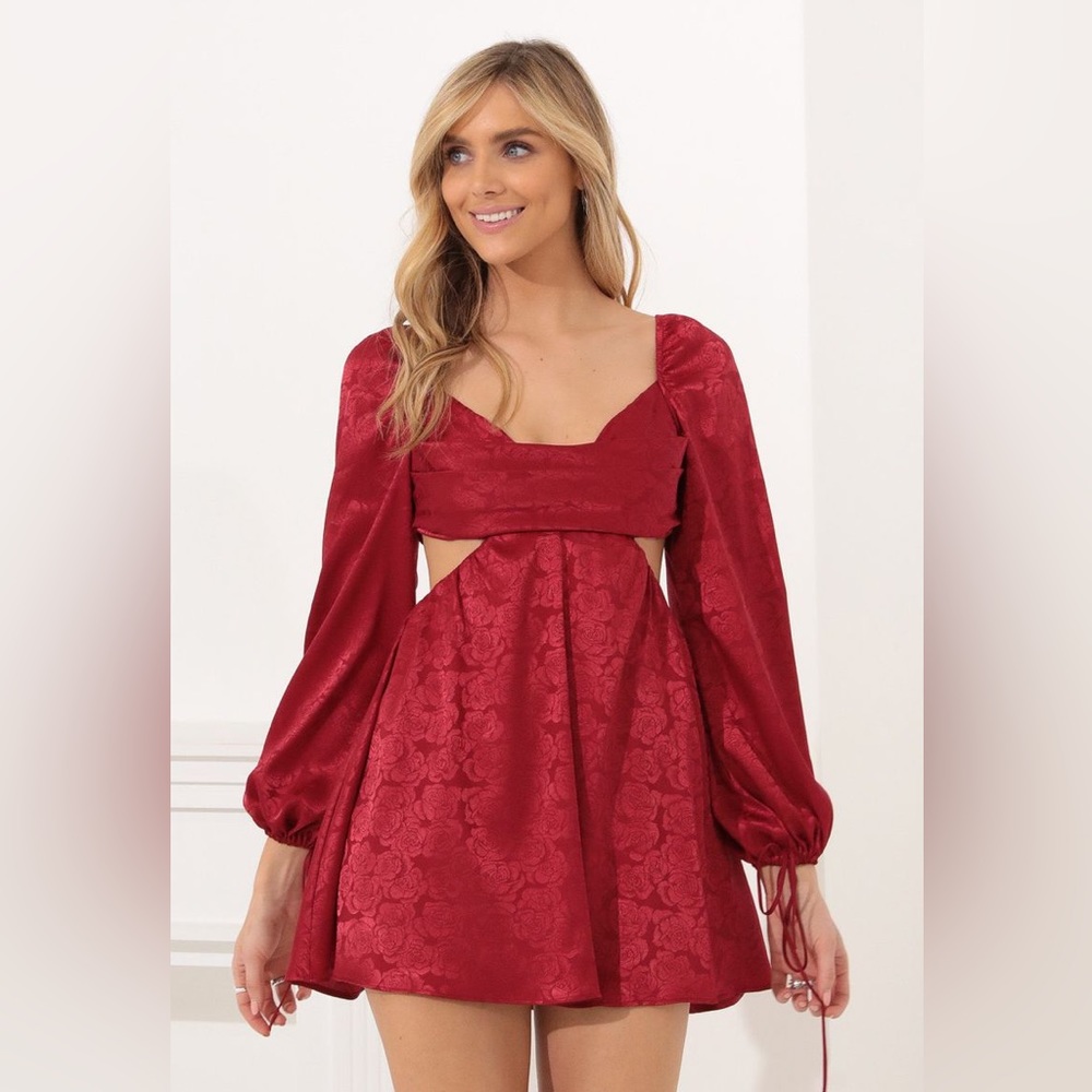 Lucy in the Sky Krista Long Sleeve Fit and Flare Dress